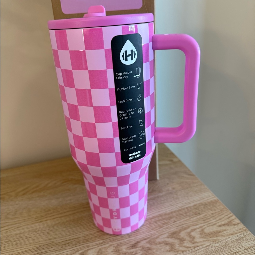 Hydrojug Bubblegum Checkers 40oz. Traveler